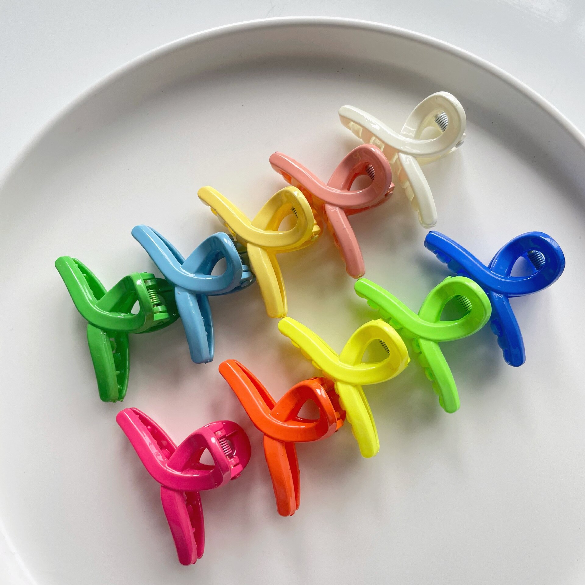 New Mini Candy Color Hair Claw Clip Children Colorful Hair Clip Claw Clamp Shark Hair Pins Headwear Girls Kids Hair Accessories