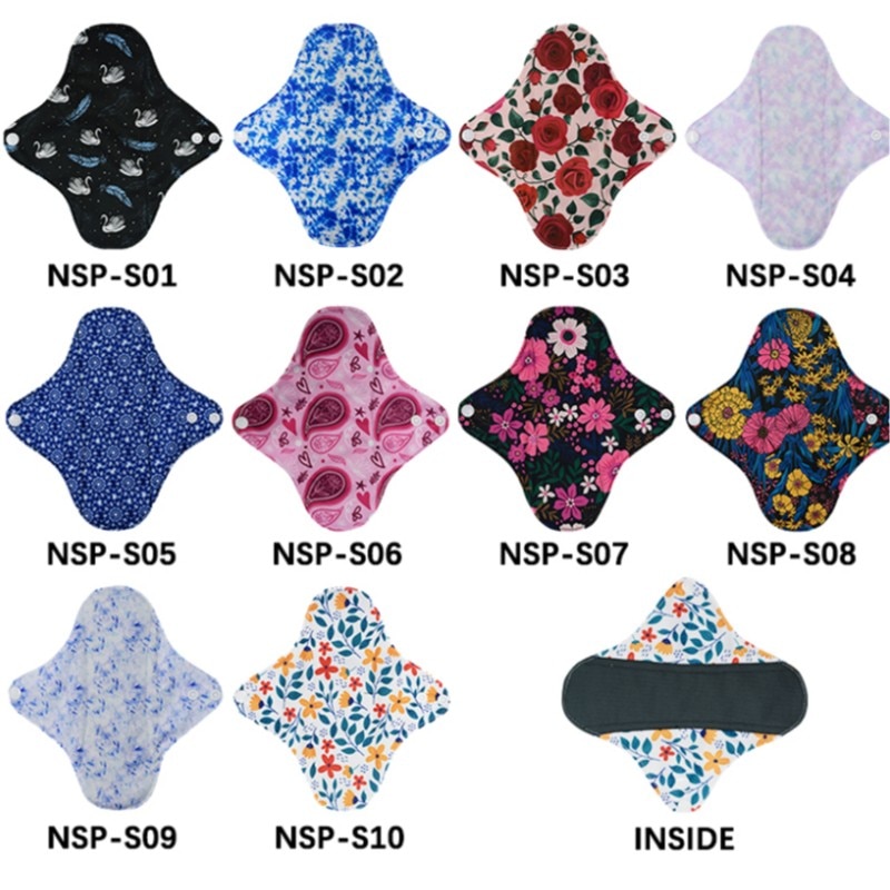 [7PCS/set]Menstrual Pads Reusable Heavy flow Underwear can be Washed Safely Pads Cotton Day and Night use for Pregnant Women