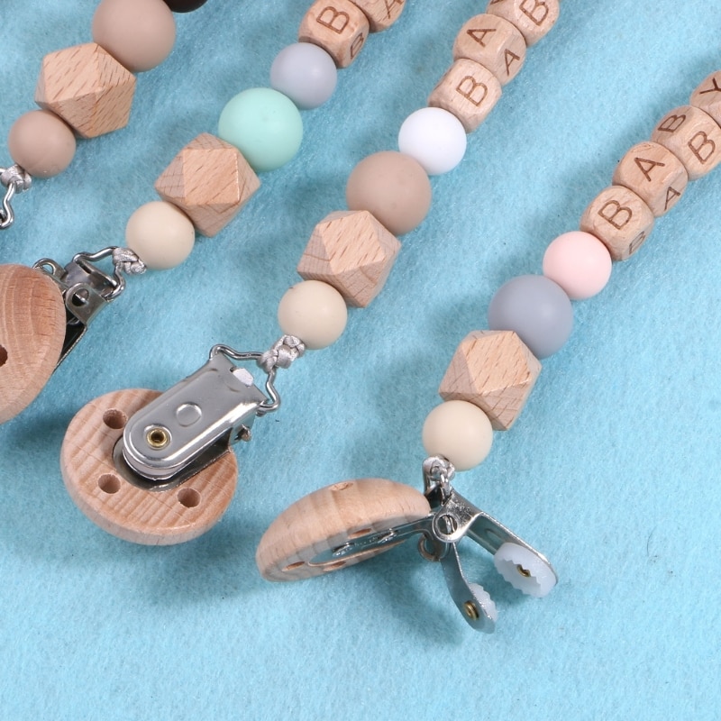 All-purpose Pacifier Clip Holder for Babies Boy Girl Gift Handmade Braided Rope 69HE