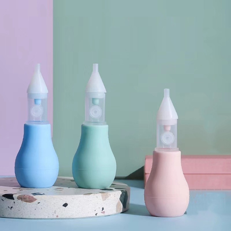 Newborn Nasal Aspirator Nose Vacuum Suction Squeeze Nose Aspirator Nose Cleaning Kit Easy Use Baby Nose Booger Sucker