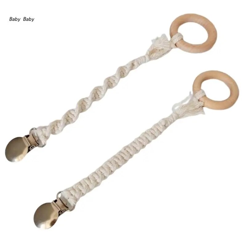 Q81A Dummy Clip for Baby Baby Dummy Clip Soother Pacifier Chain Holder Clip BPA Free Baby Dummy Chain for Teether Gift