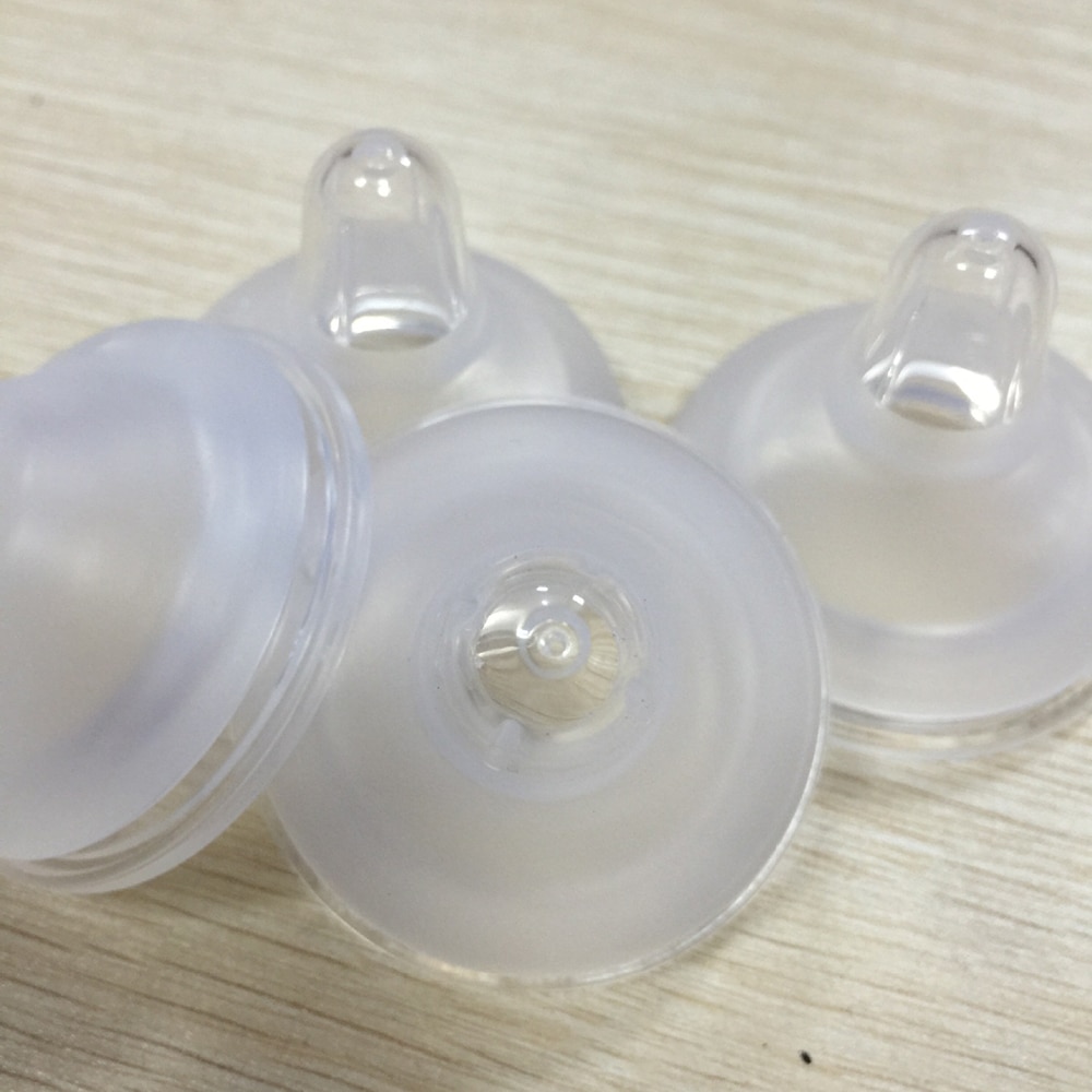 Baby Newborns Soft Safety Liquid Silicone Gel Feeding Pacifier Nipple Natural Flexible Replacement Wide Mouth Milk Bottle