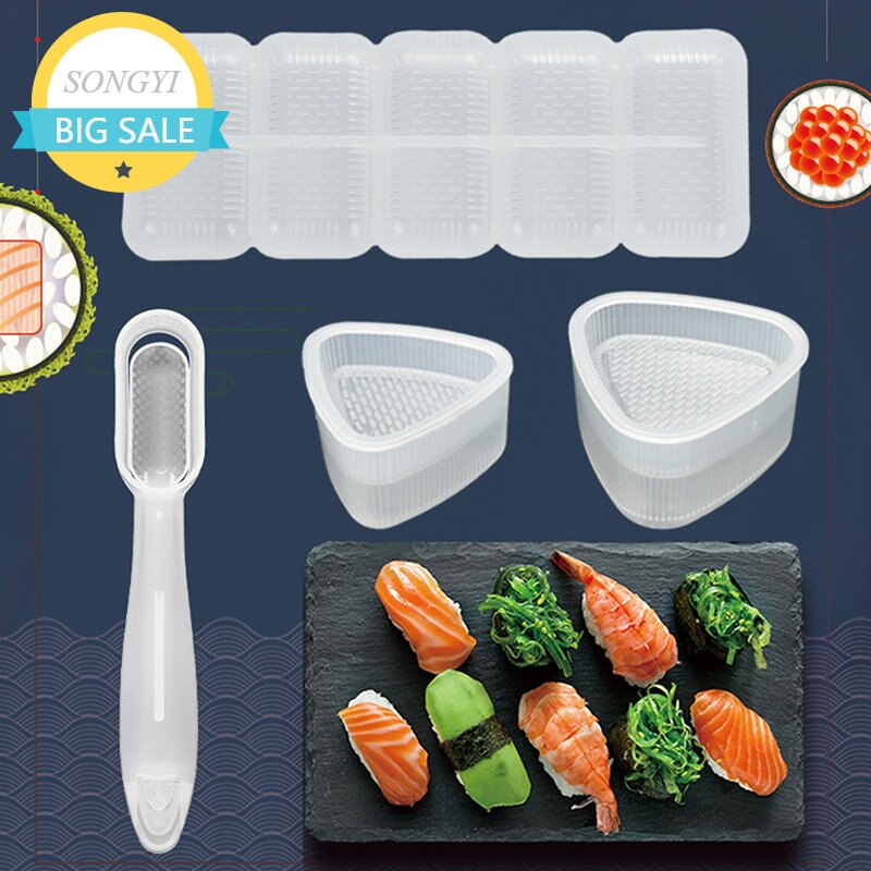 Portable Rice Ball Sushi Mold Portable Bento Tool Kitchen Accessories Sushi Tools Baby Children's Bento DIY Rice Ball Mold