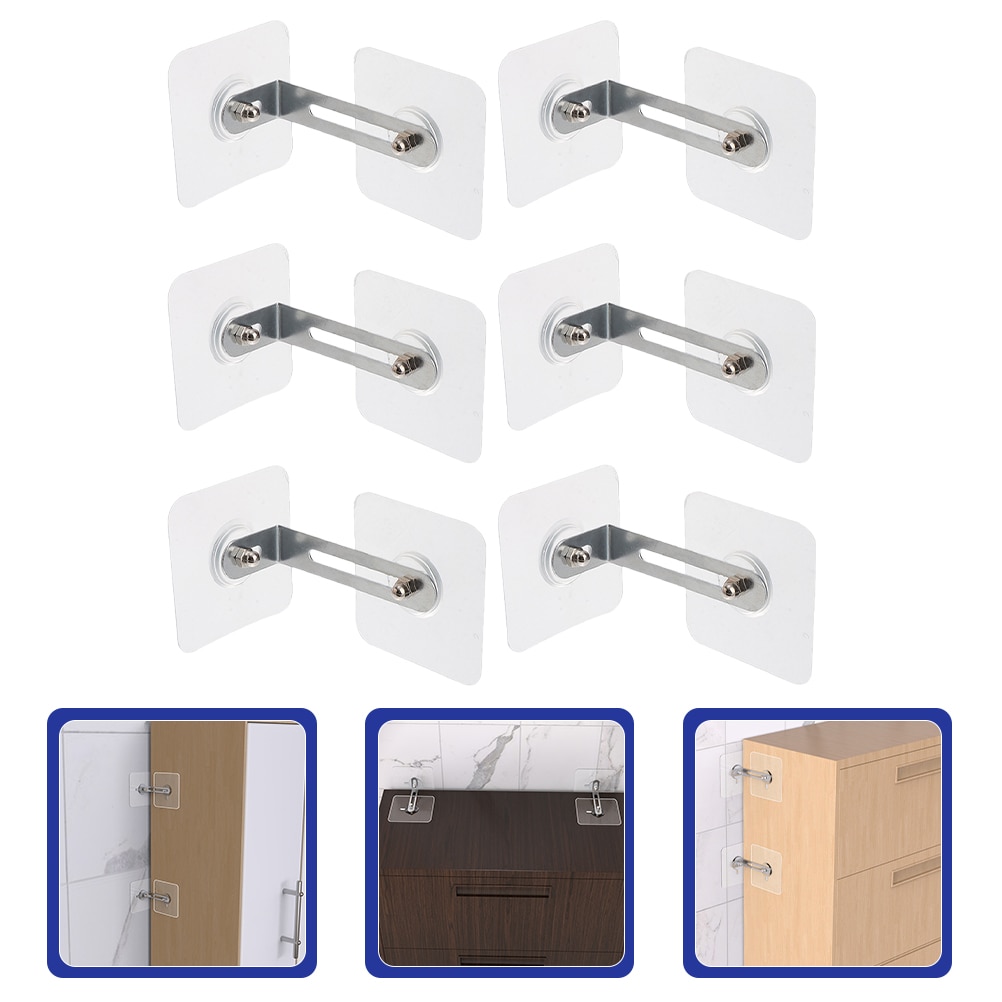 Furniture Anchors Wall Proofing Adhesive Baby Anchor Anti Tip Drill No Straps Child Safety Falling Prevention