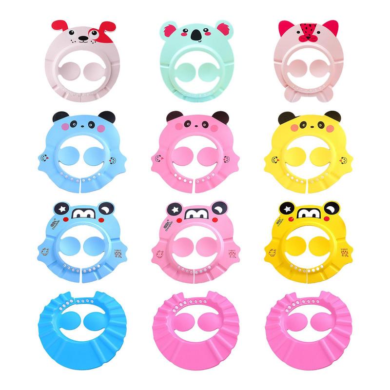 Baby Shower Soft Cap Adjustable Hair Wash Hat For Kids Ear Protection Safe Children Shampoo Bathing Shower Protect Head Cover