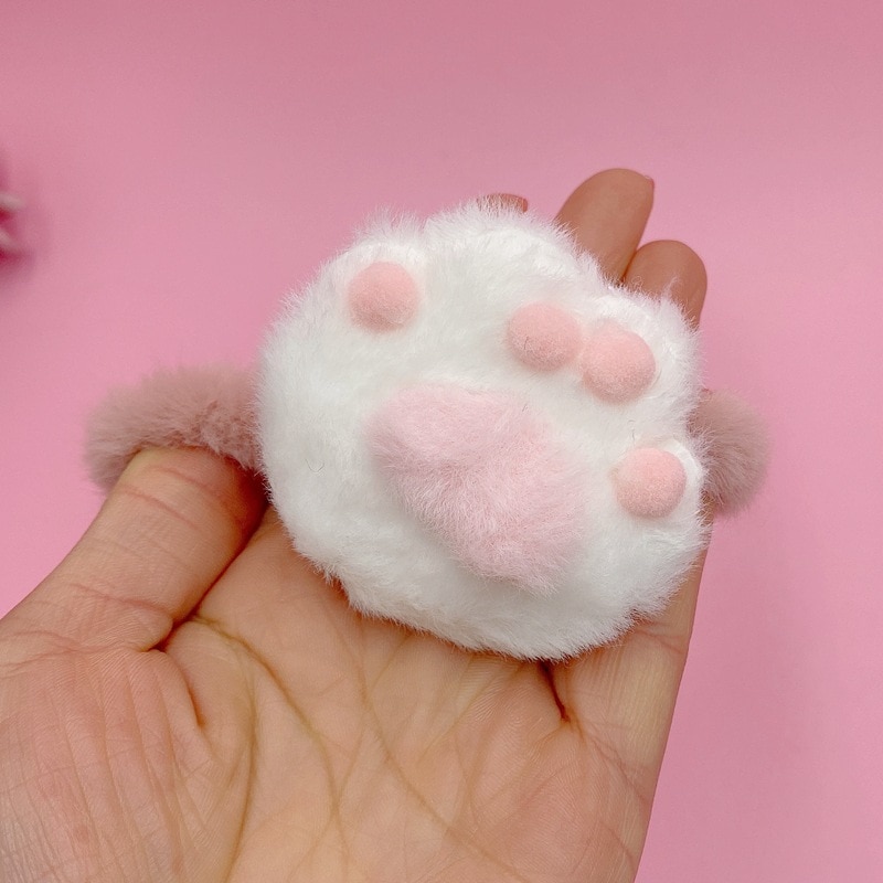 Korean Soft Cute Cartoon Cat Claw Hair Bands Girls Cute Hair Accessories Fluffy Hair Bands Baby Headband baby accessories