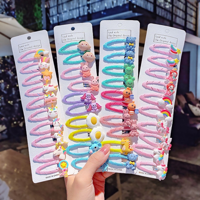 10Pcs Baby Hairpins Fruit Flower Hair Clips Chidlren Hair Clips Barrette Kids Hair Accessories