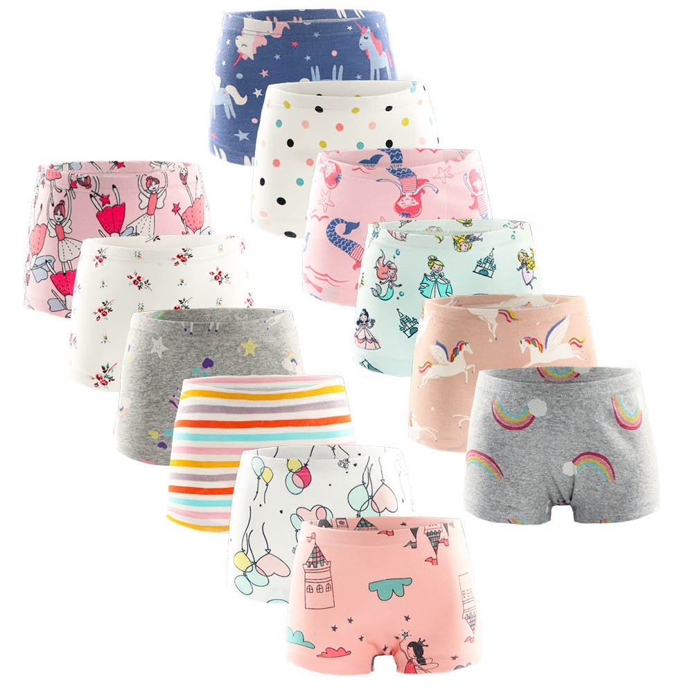 3 Pieces/Lot Girls Panties Cartoon Children Underwear Cotton Underwear For Kids Underwear Toddler Briefs Teen Panties