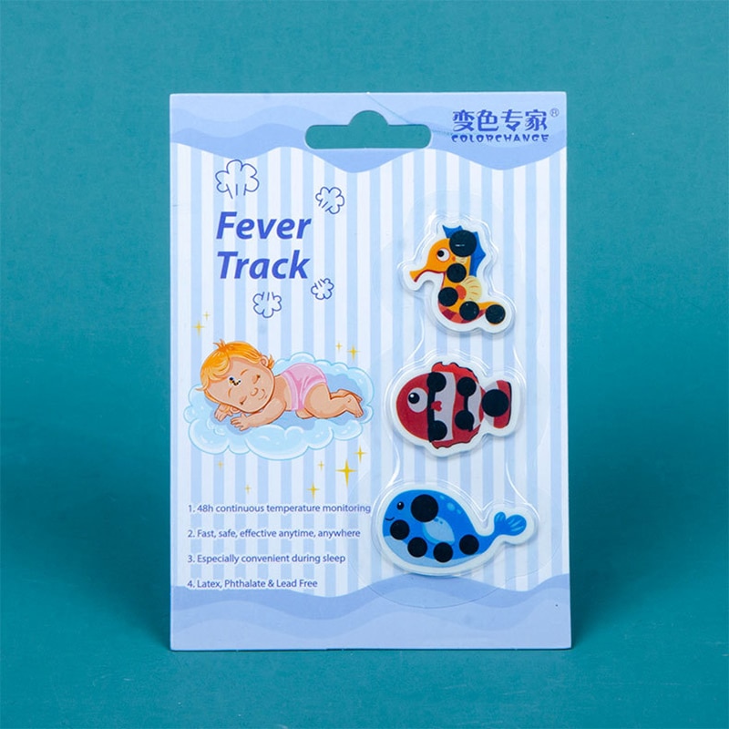Temperature Measuring Sticker Forehead Thermometer Cute Baby Care Thermometer Convenient Cartoon Animal Sticker
