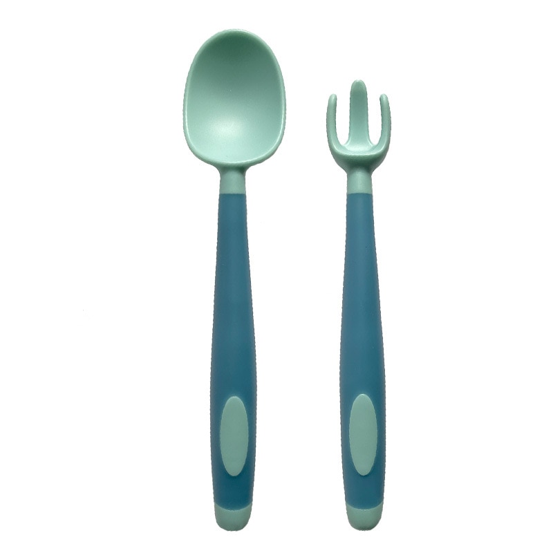 Baby children's supplies tableware set baby training spoon children's meal supplementary food training bending twist s