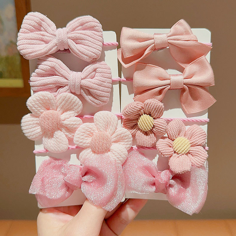 Children's Rubber Band Little Girl Bow Hair Rope Baby Cute Does Not Hurt Hair Ring Girls Head Rope Hair Accessories Headban