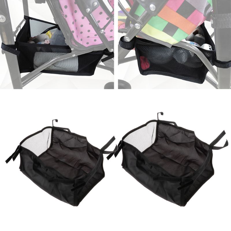 Stroller Basket Bag Pockets for Phone Keys Toys Compact Design Fit Strollers for Diaper Bottle Baby Stuff Ample Space