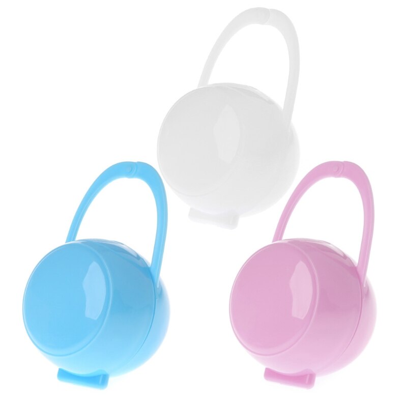 Grade Safe PP Pacifier Box Soother Container Box for Newborns Portative Storage Nipple Holder Teat Accessories
