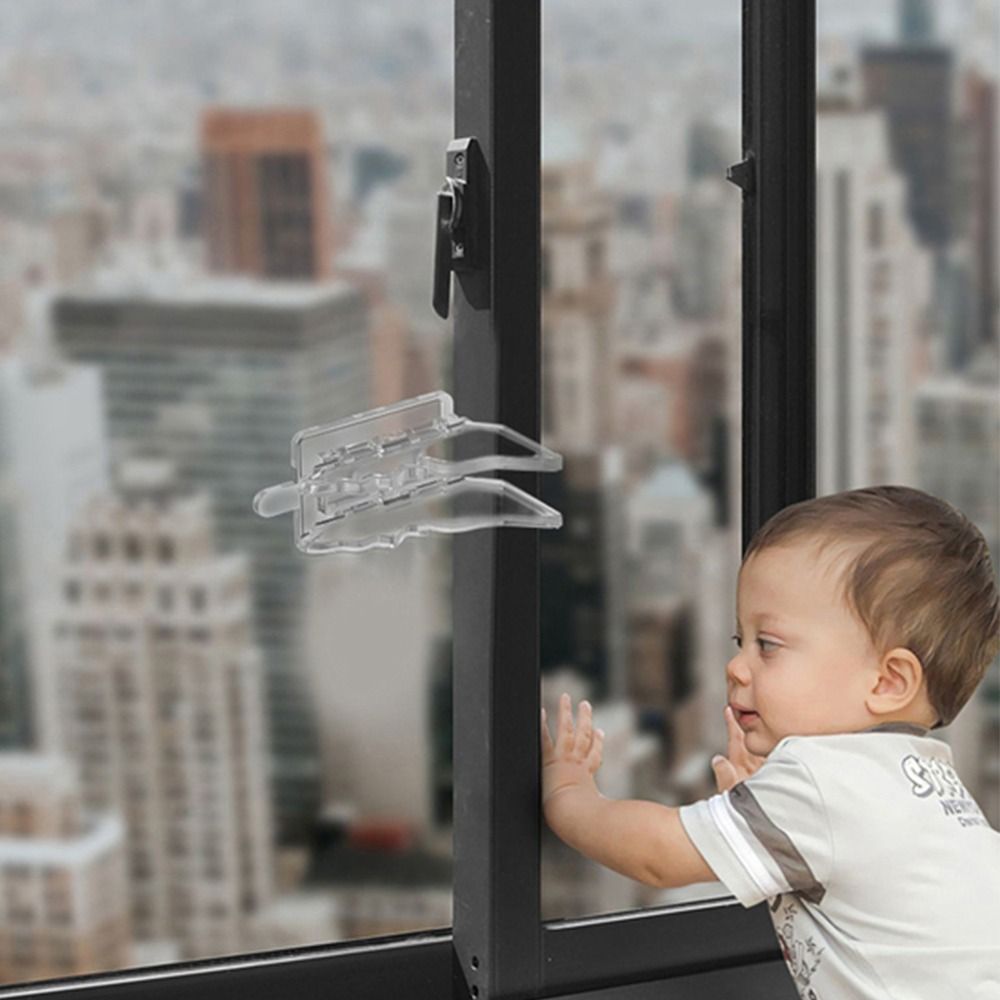 Child Safety Window Limit Lock Home Sliding Door Stopper Baby Security Protection Prevent Open Butterfly Shape Locks
