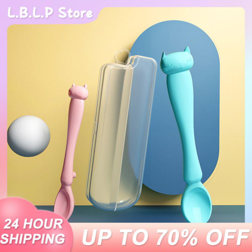 2pcs Temperature Sensor Spoon Baby Feeding Spoon Complementary Food Spoon Children's Silicone Spoon Healthy Safe And Clean