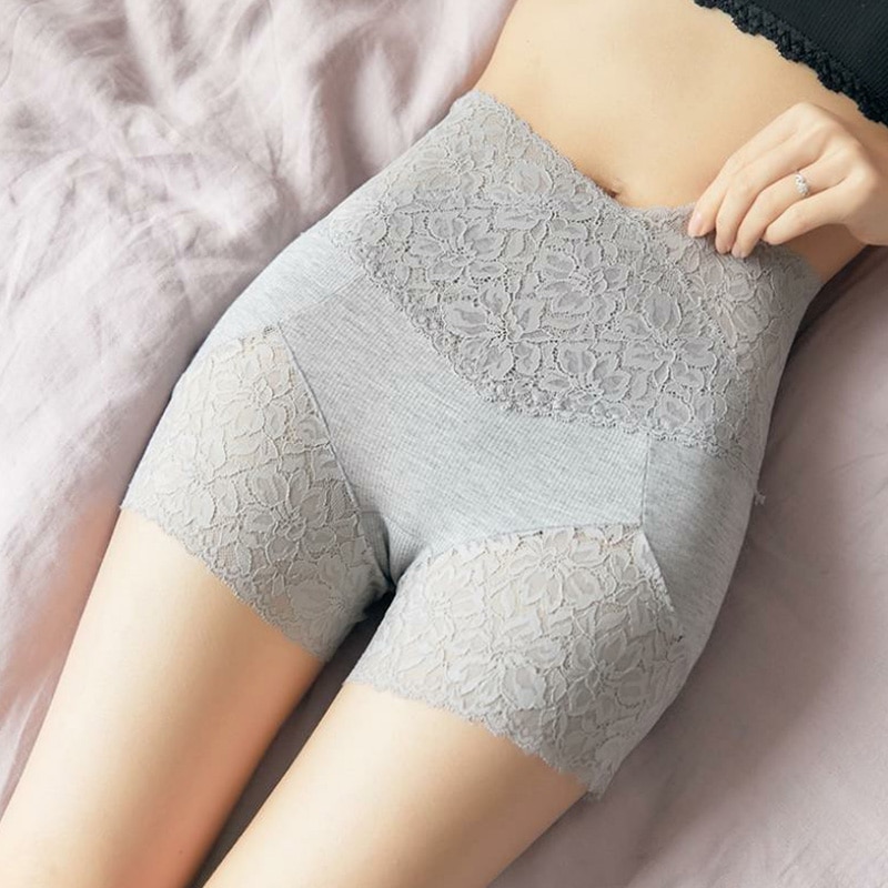 2023 New Women Safety Knickers Sexy Lace Underwear Underpants Shorts High Waist Panties Summer Lingeries Anti Stray Light