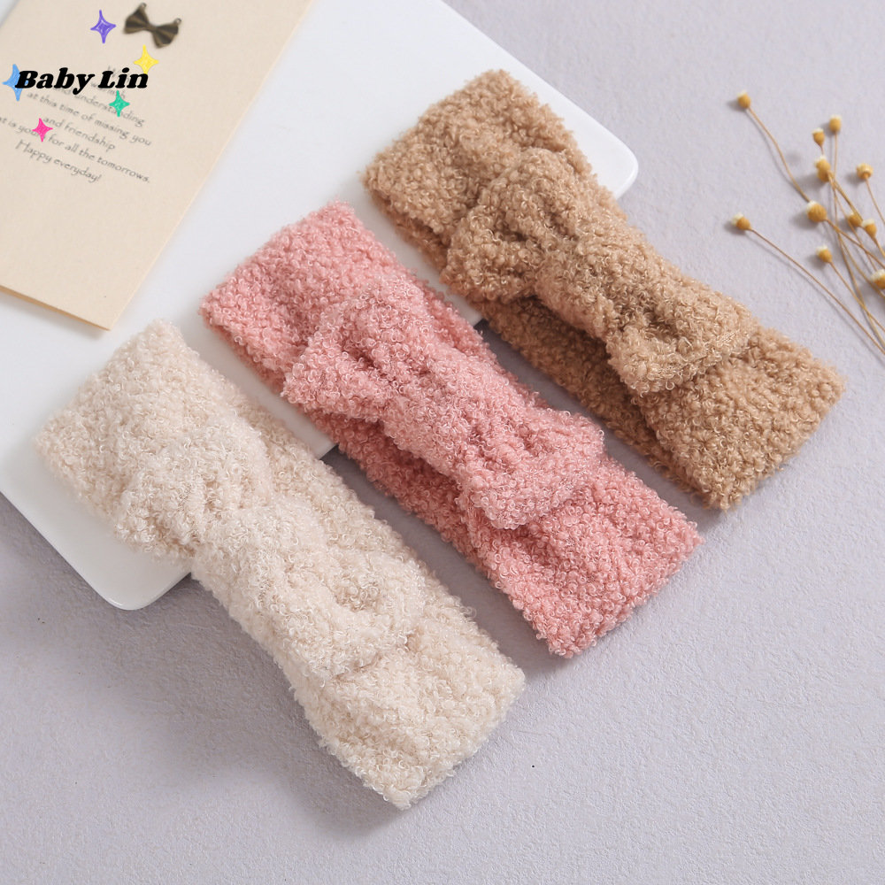 1Pcs Soft Cotton Baby Girl Hair Bands Bowknot Baby Headband New Born Children Headwraps Knot Turban Baby Hair Accessories