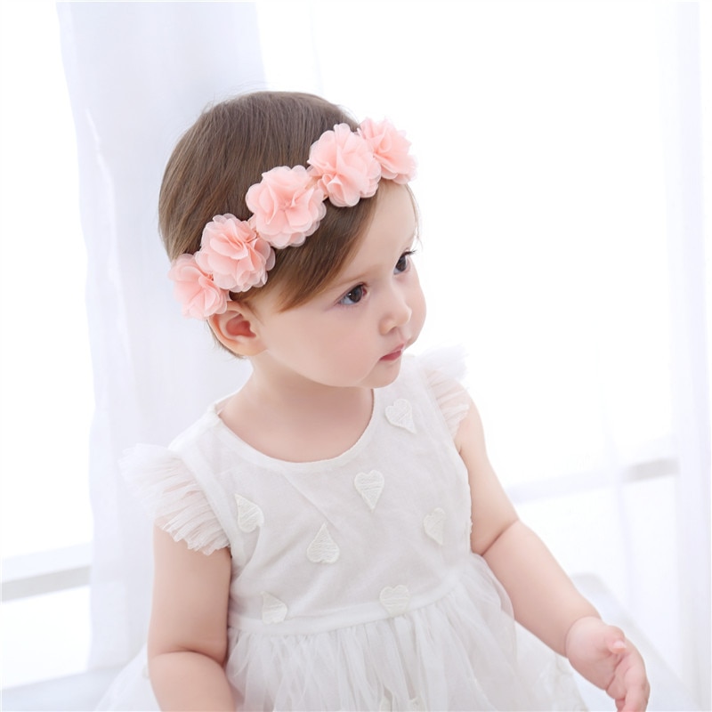 Baby Headband Flower Girls Bows Toddler Hair Bands for Baby Girls Kids Headbands Turban Newborn Haarband Baby Hair Accessories