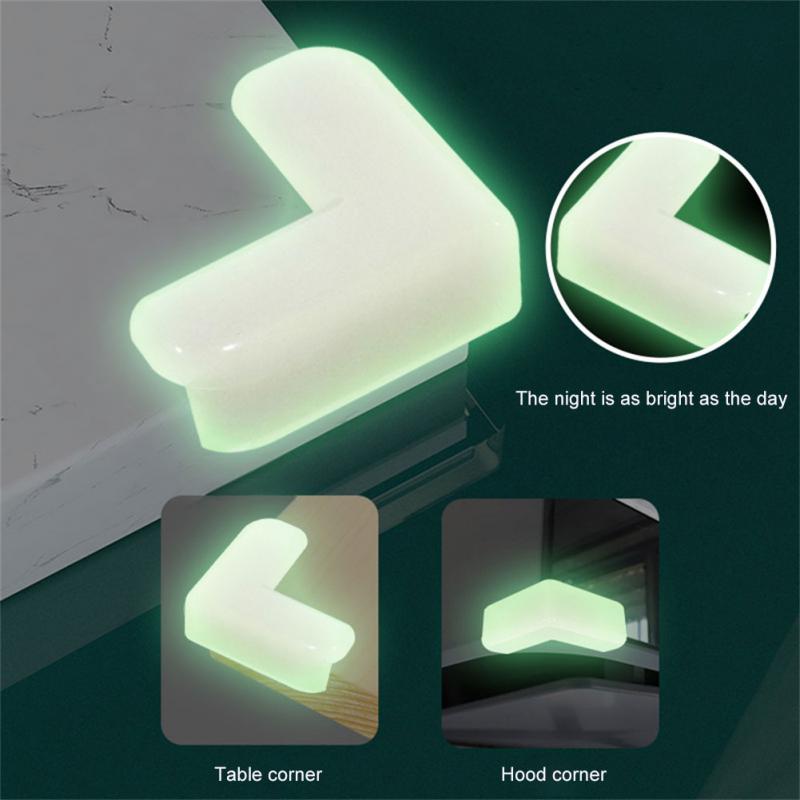 Luminous Corner Protectors Silicone Edge & Guards Table Corner Protector Anti Collision Guards Children's Crash Shield 