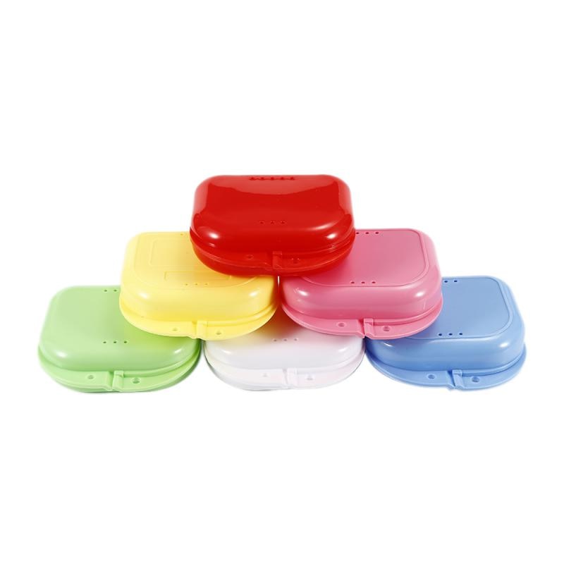 False Teeth Container Case Teeth Retainer Box Portable Travel Holder Denture Storage Box Mouth Teeth Guard Case Organizer