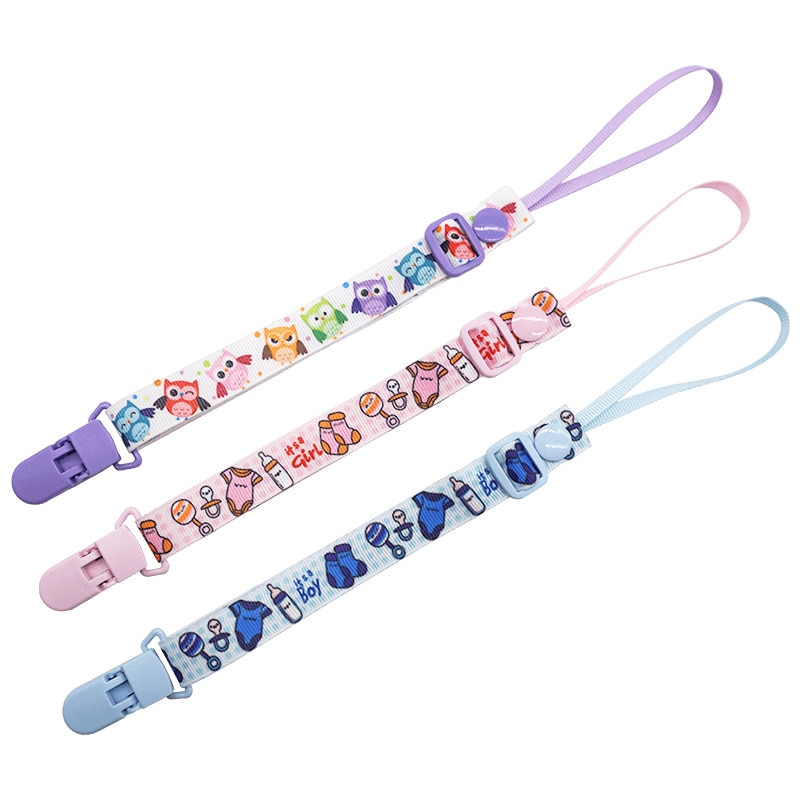 Anti-drop Rope Adjustable Pacifier Clip Chain Clamps Teether Fasteners Dummy Nipple Holder for Children Baby Cribs Accessories