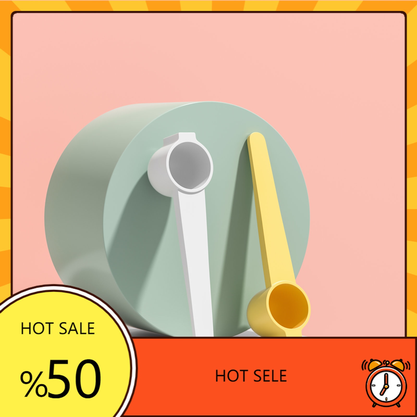 Baby Milk Powder Scoop Magnetic Measuring Spoons Coffee Protein Home Kitchen Tool Infant Reusable Hands Free Milk Powder Spoon