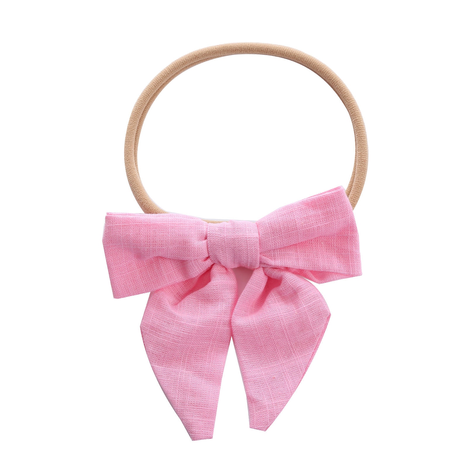 1/2 Pcs/Sets Toddler Baby Girls Solid Color Headband Bowknot Elastic Hair Band For Infant Hair Barrettes Teenage Girls Hair Ties
