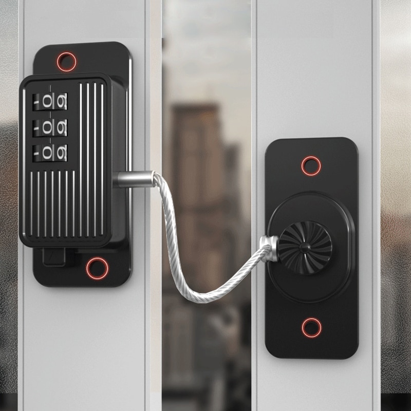Home Window Lock Door Security Protection Password Key Baby Safety Cabinet Refrigerator Drawer Locks Child Kids Baby Care