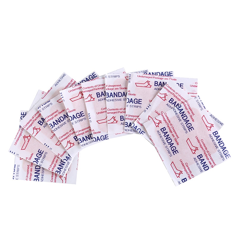 10Pcs Waterproof Skin Color Square Band Aid Band Aid Adhesive Bandages for Outdoor Wound Closure Baby Care
