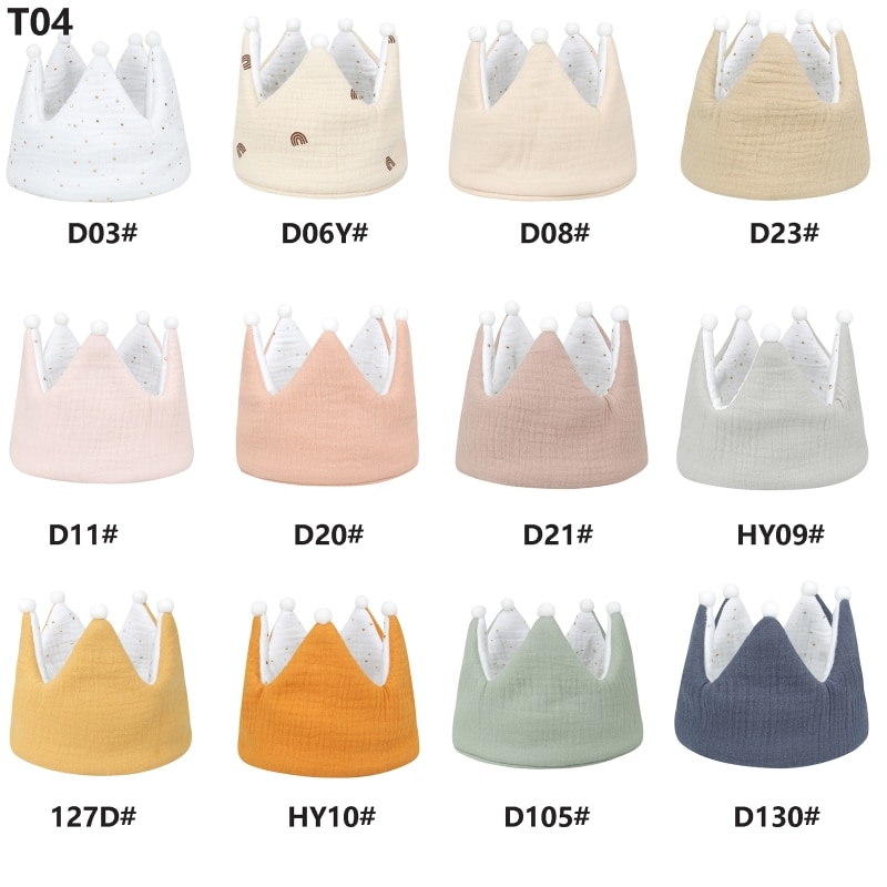 Baby Hats Toddler Safety Head Protection Cartoon Crown Headwear Cotton Children Protective Cushion Birthday Gift