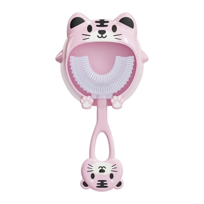Odorless Oral Care Cleaning Safe 2-12 Years Old Childrens Toothbrush Food-grade U-shaped Baby Tooth Brushing Artifact Soft Hair