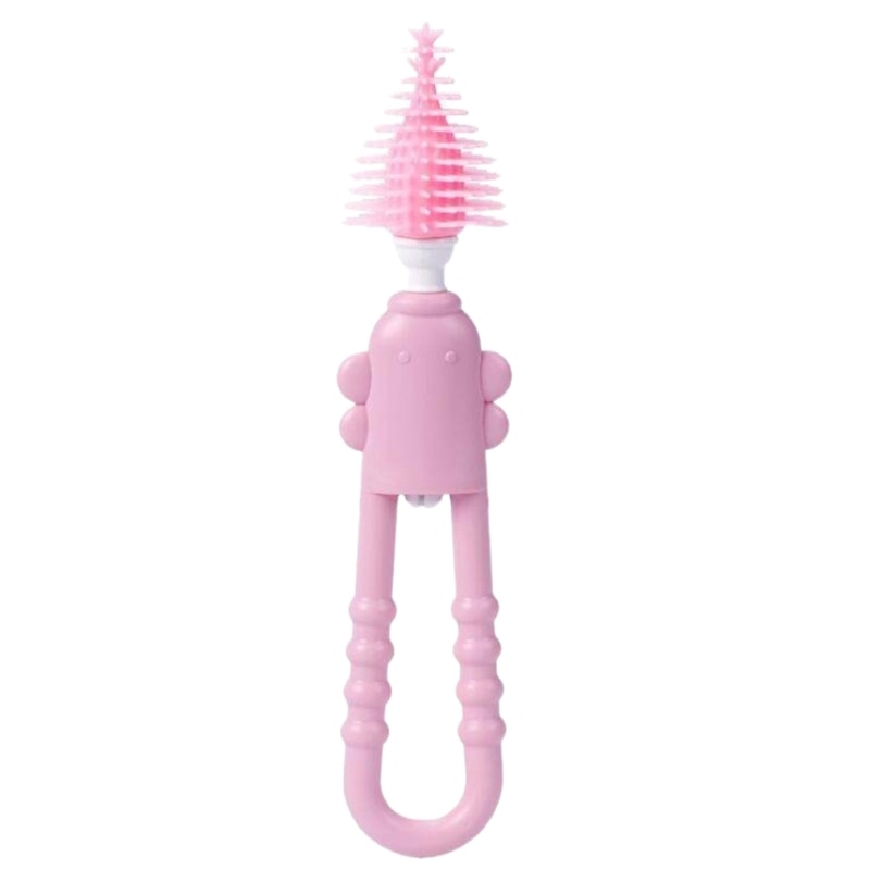 Feeding Bottle Silicone Brush Cup Pacifier Brushes Nipple Deep Cleaning Brush
