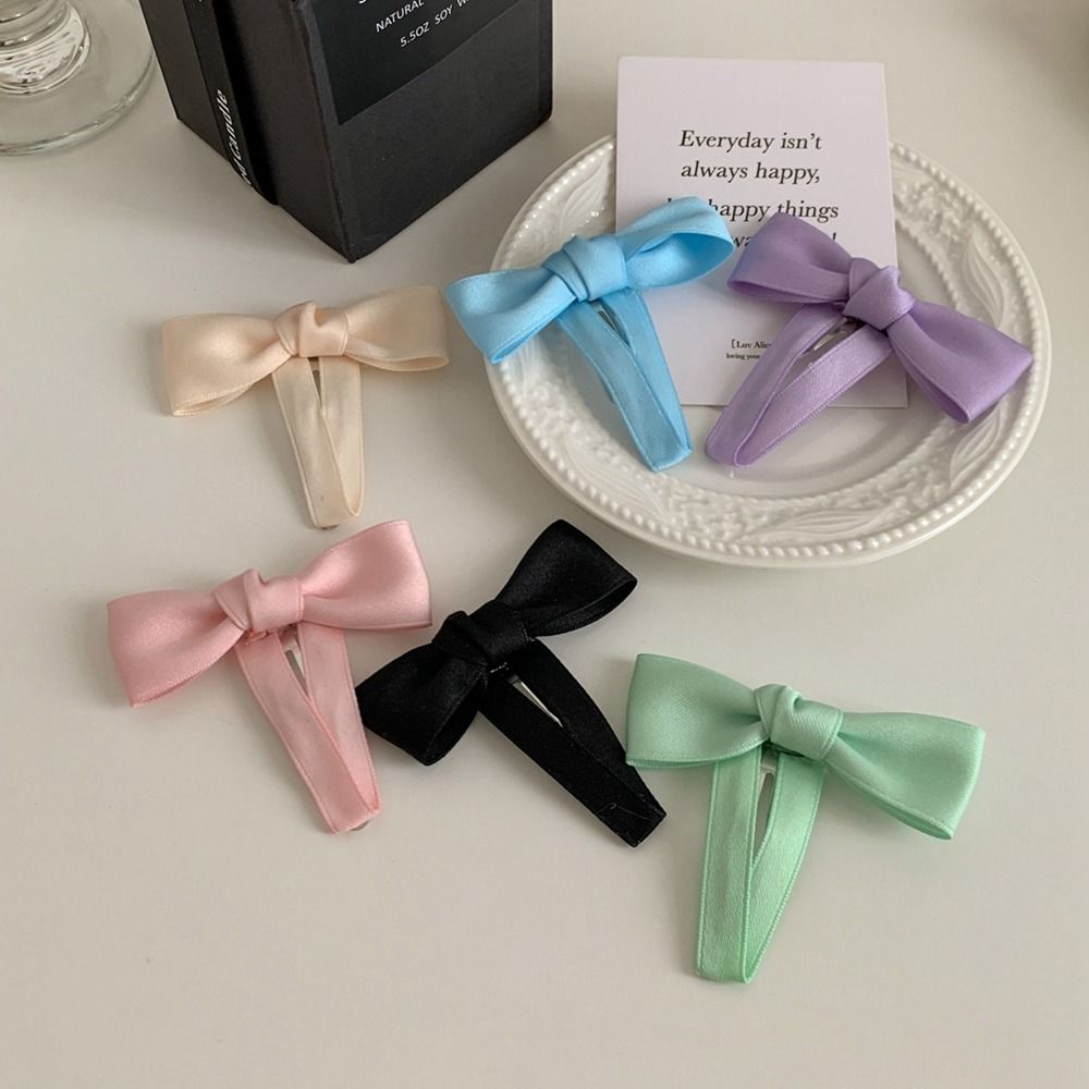 Summer New Bow Hairpin Cute Lolita Girl Hair Tie BB Clip Sweet Bowknot Girls Hair Accessories