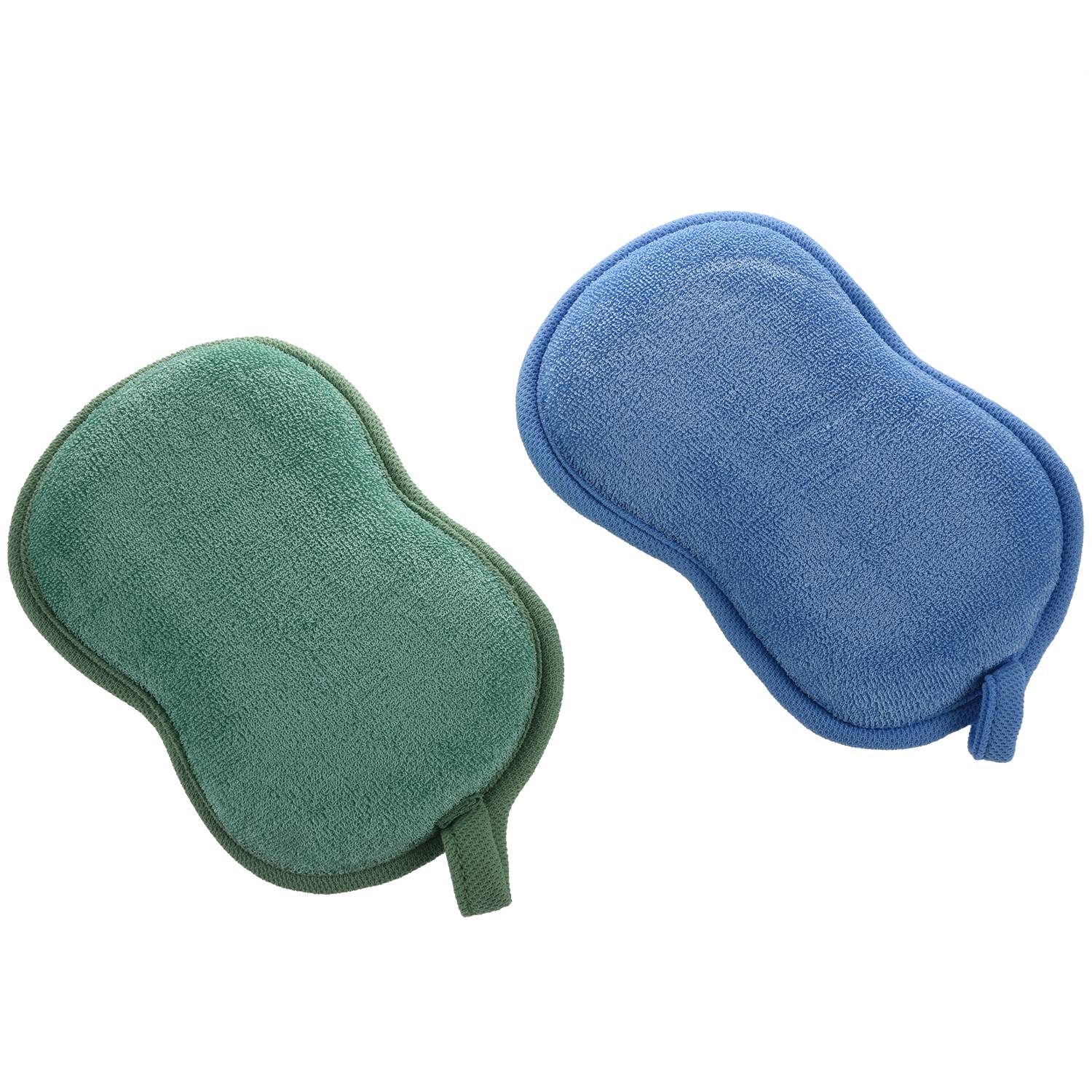 Natural Bamboo Baby Bath Sponge-2 Pack-Ultra Soft & Absorbent Sponge For Baby's Sensitive Skin Biodegradable Hypoallerg