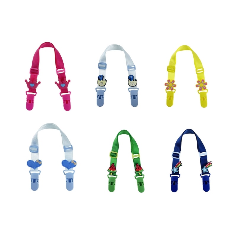 Baby Bib Fixed Clip Saliva Towel Holder Handkerchief Adjustable Hanging Lanyard