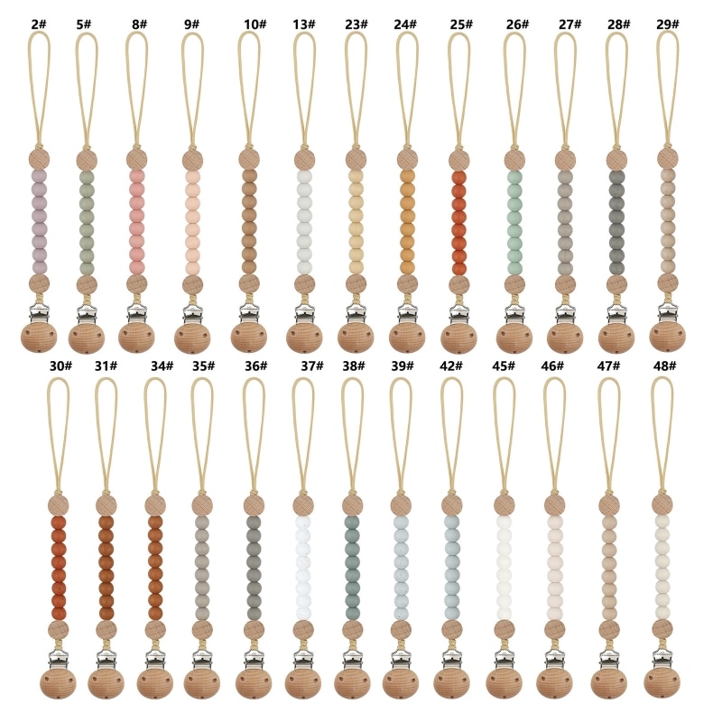 Baby Pacifier Chain Clip Newborn Teether Soother Chain Nipple Holder Baby Stuff