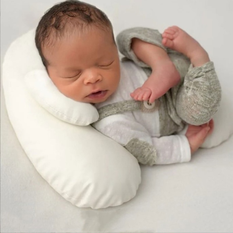 5pcs Newborn Photography Props Soft Crescent Posing Cushion for Baby Waterproof Cuddle Pillow DIY Photo Backdrop Decors