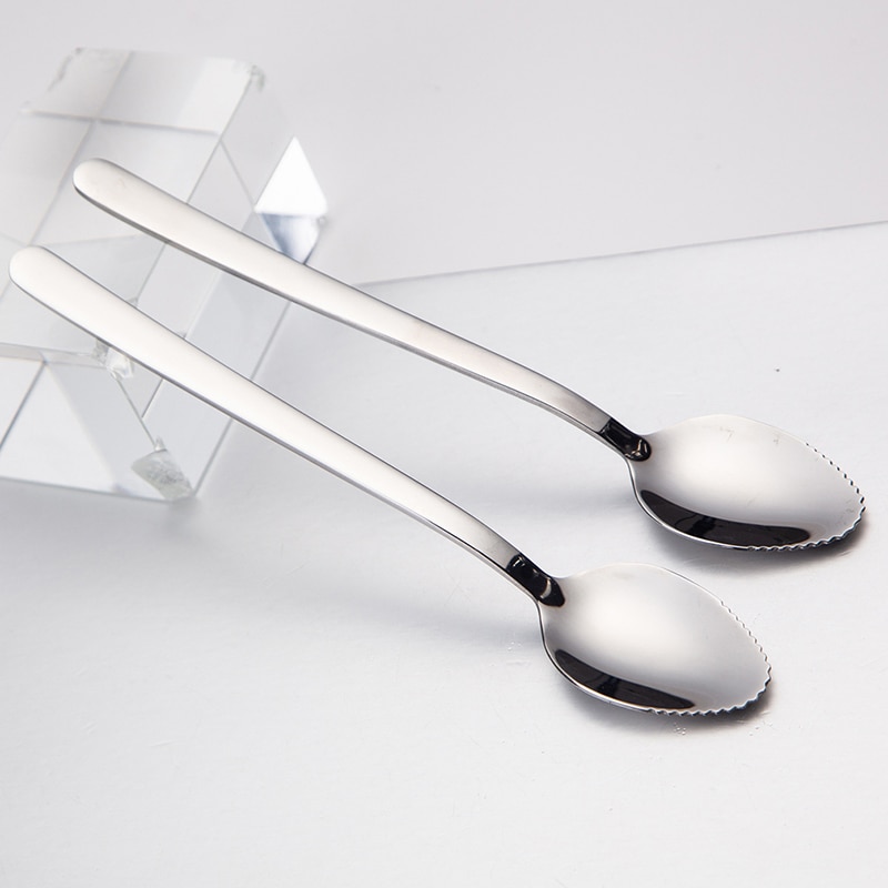 Ice Cream Tea Spoon Practical Baby Feeding Tableware Stainless Steel Badminton Racket Kids Spoon Grid Stirring Dessert Scoop