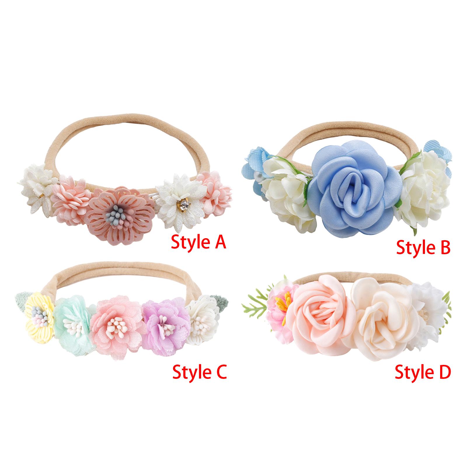 Baby Girl Floral Headwear Beautiful Cute for Baby Shower Christmas
