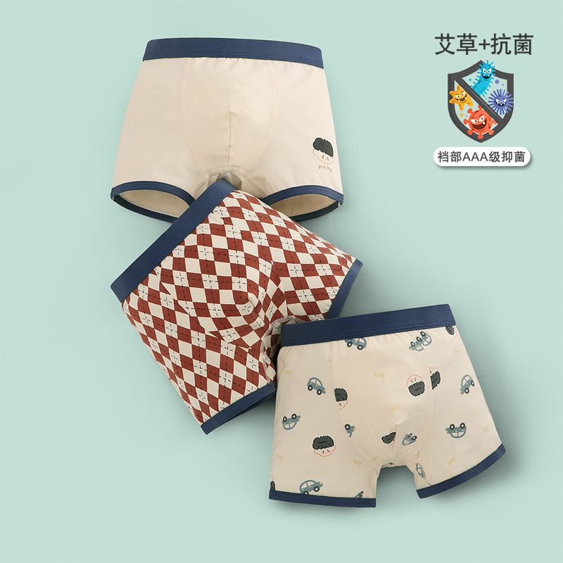 3 Piece Kids Boys Underwear Cartoon Children's Shorts Panties For Baby Boy Toddler Teenagers Cotton Underpants
