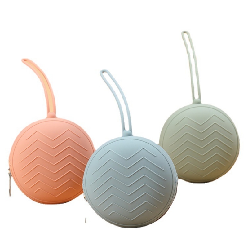 Zipper Silicone Pacifier Box Soother Container Box Baby Travel Pacifier Case Storage Box Newborns Portable Dummy Nipple Holder