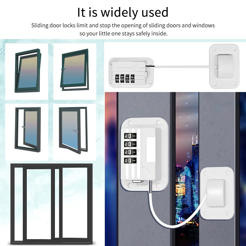 Password Baby Safety Limit Positioning Combination Lock Cabinet Locks Window Safety Lock Refrigerator Combination Lock