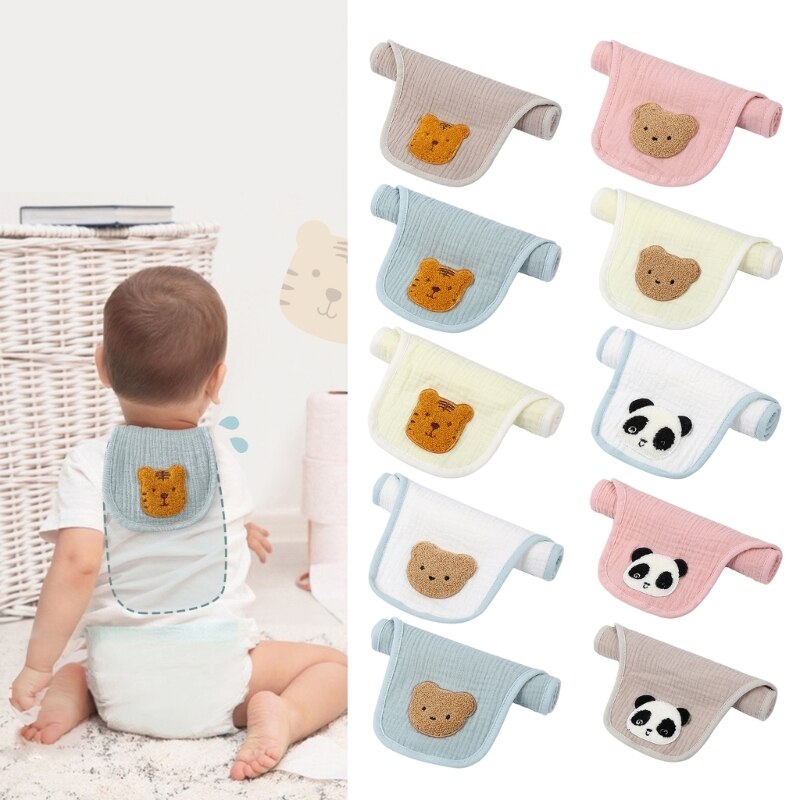 Children Back Sweat Towel Baby Wipe Towel for 1-3Y Toddlers Kid Infant Cotton Towel Back Towel Sweat-absorbing Towel