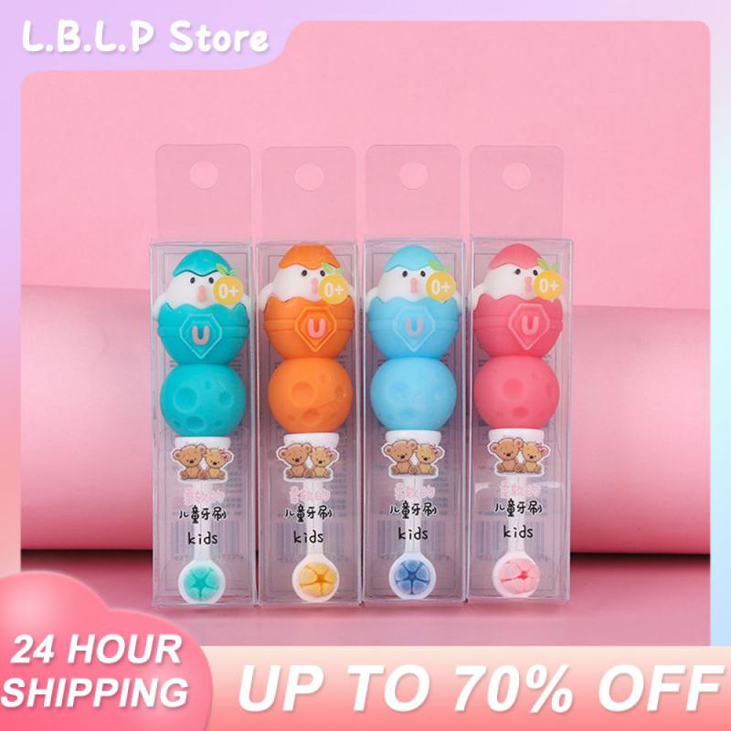 Teeth Whitening Soft Toothbrush Mothproof Children Toothbrush Food Grade Pp Pbt Cartoon Baby Brush No Hair Loss Baby Toothbrush