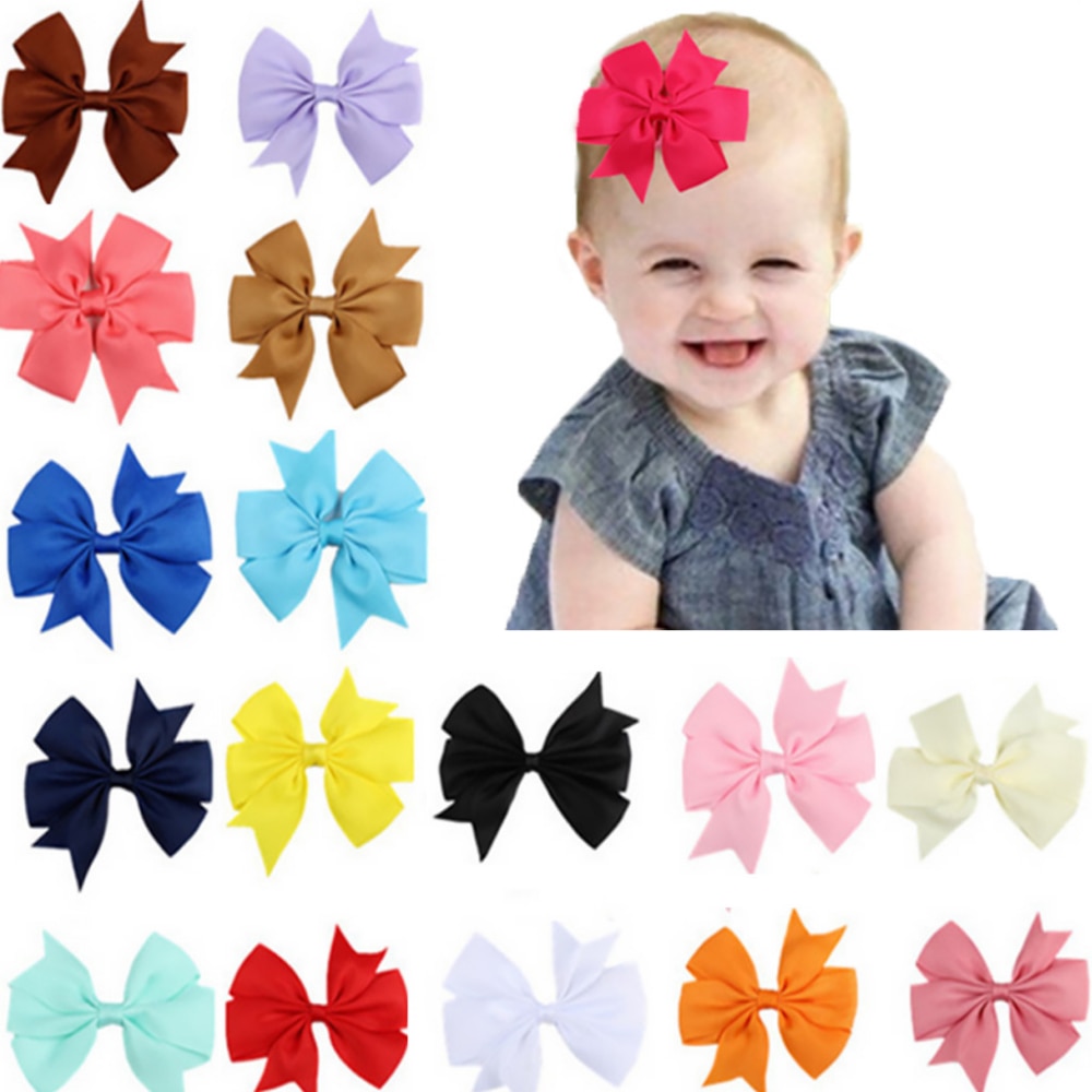 Rib V Dovetail Ribbon Bow Hair Fashion Hairpin Headdress Hairpin Children Baby Turban