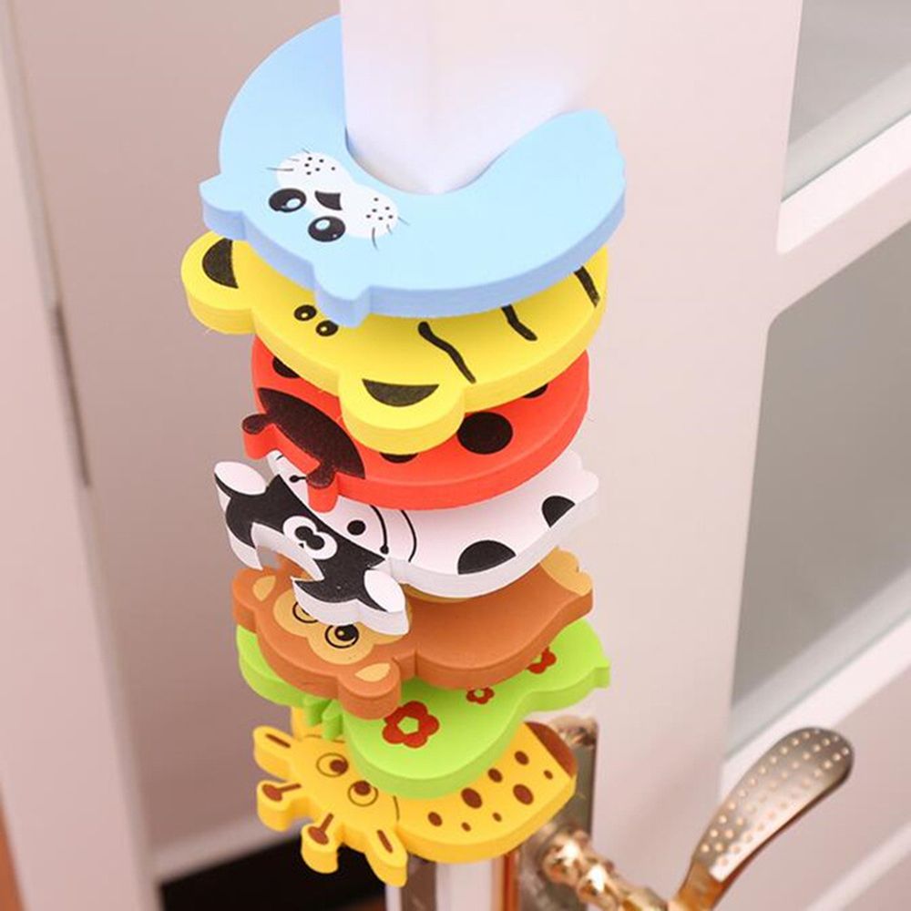 1PC Cartoon Animals Shaped Door Stopper Soft Foam Door Guard Baby Finger Protector Kids Safety Guard Bedroom Security Door Clip