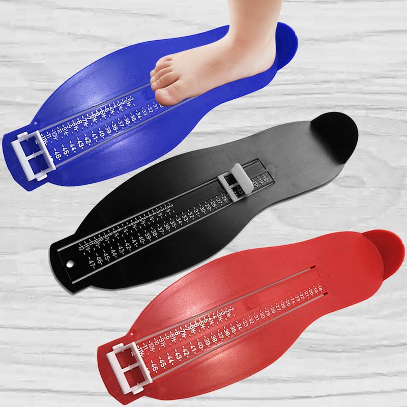 3 Colors Kid Infant Foot Measure Gauge Shoes Size Measuring Ruler Tool Available ABS Baby Car Adjustable Range 18-47 Yards