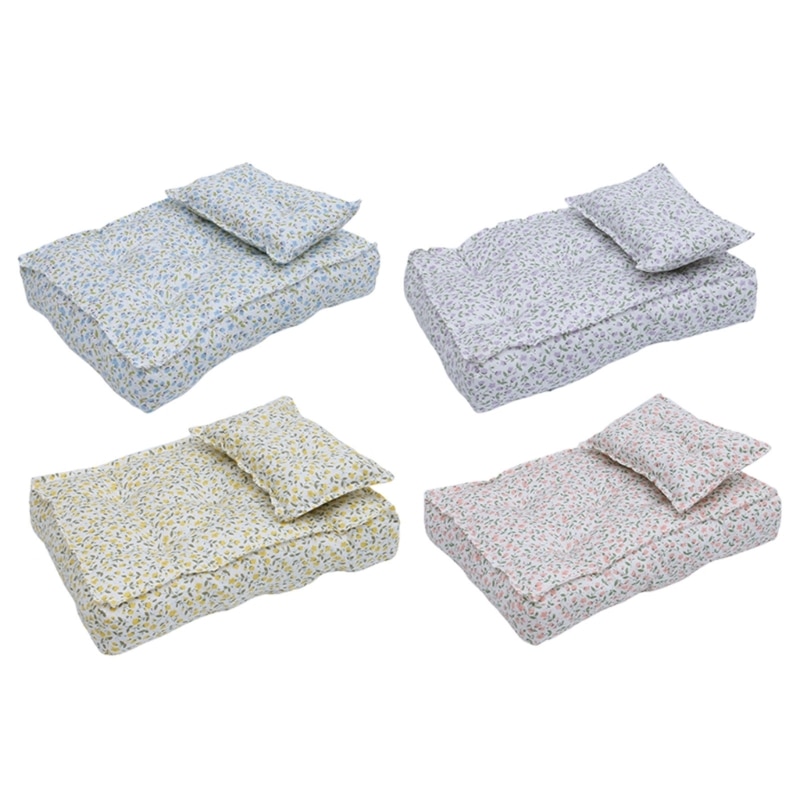 D7WF Infant Photo Props Mattress Pillow Set Newborn Shower Party Photoshoot Furniture
