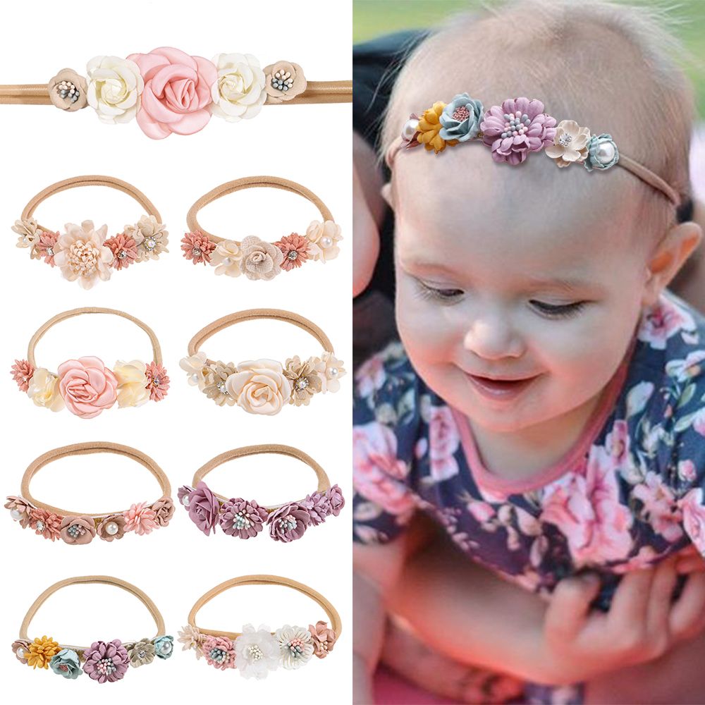 Sweet Newborn Headwear Hair Accessories Hair Decor Hair Clips Flower Headband Petals Hairpins