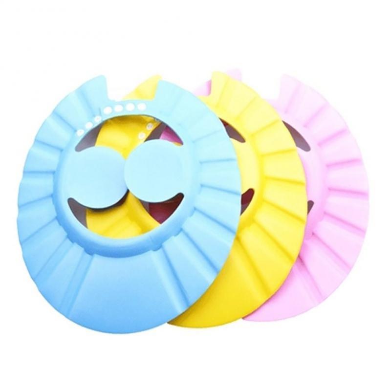Waterproof Baby Shampoo Cap Novel Design 1pcs Bath Hat Soft Kids Shower Cap Baby Care Durable Ear Protection Adjustable Eva